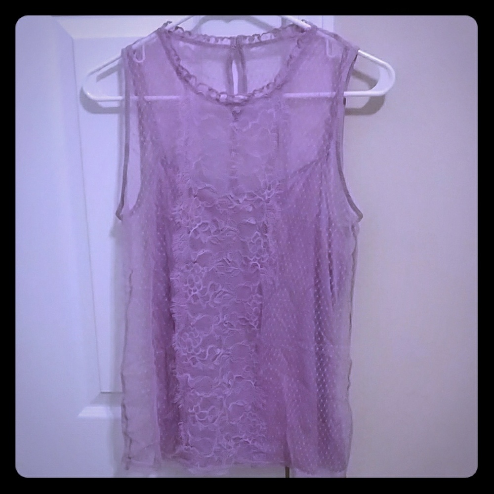 Express brand lilac lace top